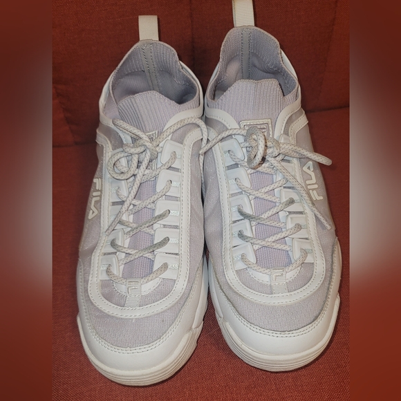 Women’s Fila Lavender Disruptor II Sock Monomesh - Size 9 - Picture 2 of 14